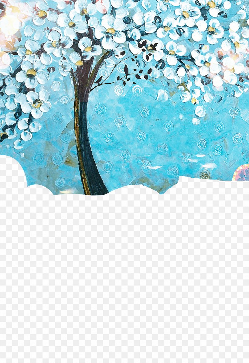 Painted Trees, PNG, 2743x4000px, Painting, Aqua, Azure, Blue, Decorative Arts Download Free