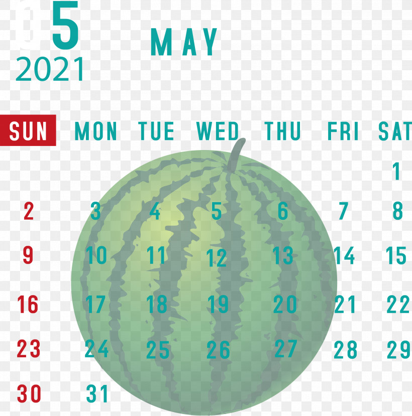 May 2021 Printable Calendar May 2021 Calendar, PNG, 2964x3000px, May 2021 Printable Calendar, Aqua M, Geometry, Green, Mathematics Download Free