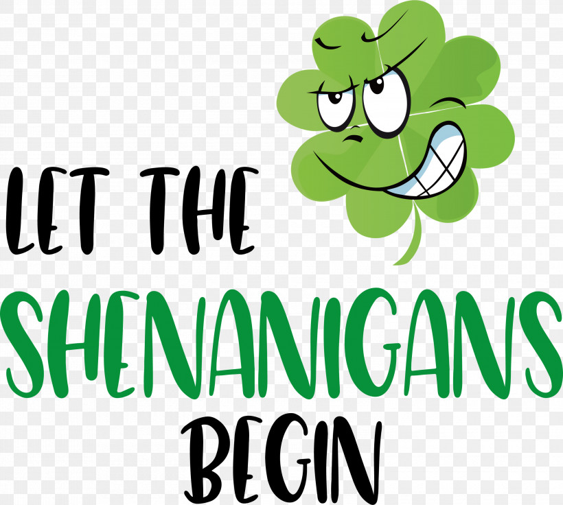 Shenanigans Patricks Day Saint Patrick, PNG, 3000x2696px, Shenanigans, Cartoon, Flower, Green, Leaf Download Free