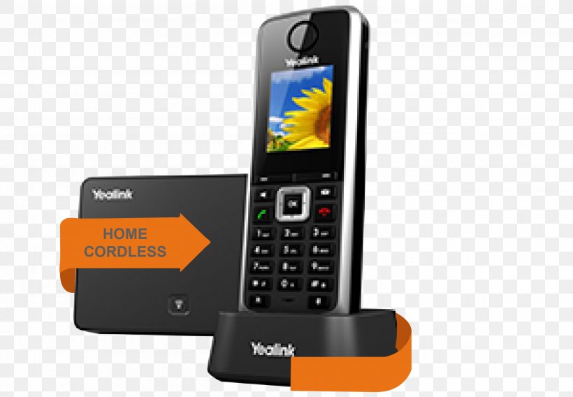 Yealink SIP-W52P Digital Enhanced Cordless Telecommunications VoIP Phone Session Initiation Protocol Telephone, PNG, 2410x1671px, Yealink Sipw52p, Business Telephone System, Cellular Network, Communication, Communication Device Download Free
