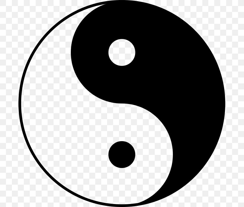 Yin And Yang Clip Art, PNG, 695x695px, Yin And Yang, Area, Black And White, Image File Formats, Monochrome Download Free