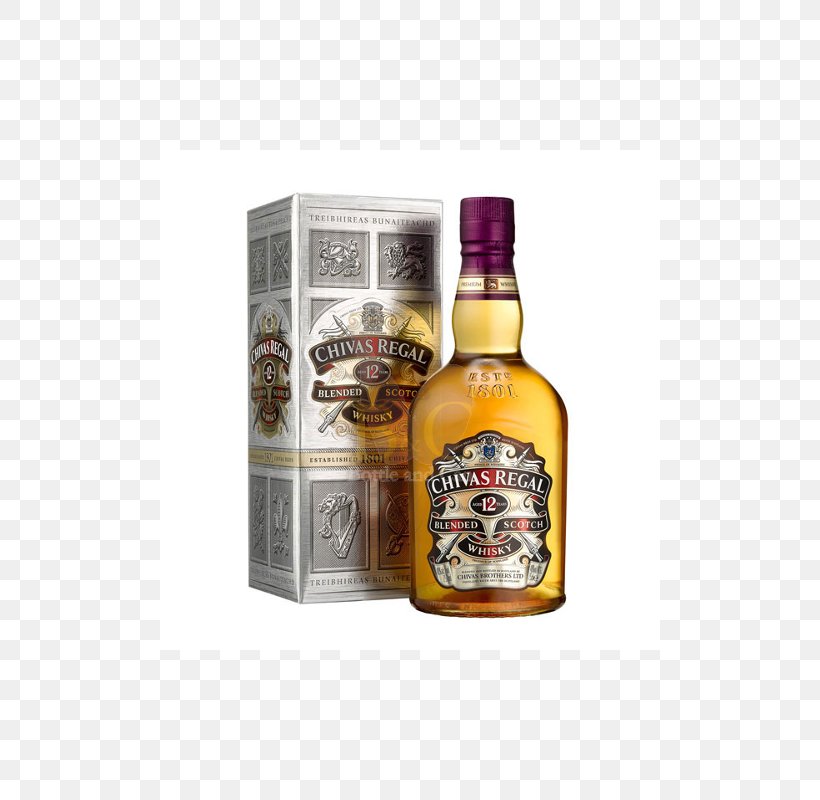 Chivas Regal Scotch Whisky Blended Whiskey Single Malt Whisky, PNG, 800x800px, Chivas Regal, Alcoholic Beverage, Alcoholic Drink, Blended Whiskey, Distilled Beverage Download Free
