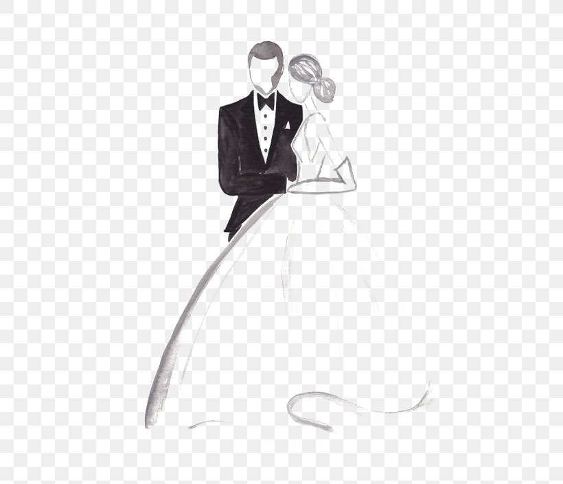 Wedding Photography Significant Other, PNG, 564x705px, Wedding, Black, Black And White, Bridegroom, Cartoon Download Free