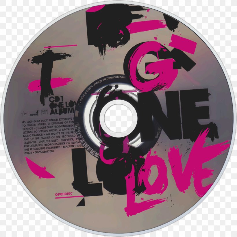 Compact Disc One Love Album Brand Disk Storage, PNG, 1000x1000px, Compact Disc, Album, Brand, David Guetta, Disk Storage Download Free