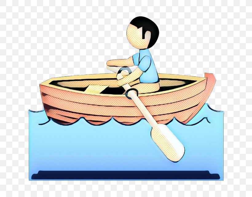Boating Watercraft Rowing Canoe Cartoon Oar, PNG, 640x640px, Pop Art, Boat, Boating, Canoe, Canoeing Download Free
