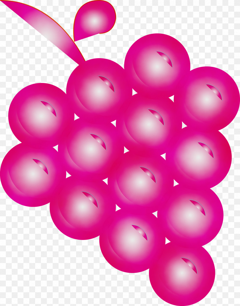 Pink Balloon Magenta Ball Plant, PNG, 2348x2999px, Grapes, Ball, Balloon, Fruit, Magenta Download Free