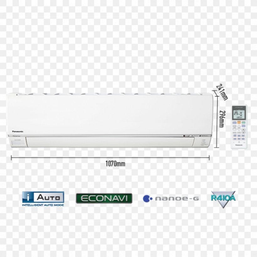 Air Conditioning Panasonic CSCUZ25TKR R-410A Air Conditioners, PNG, 1000x1000px, Air Conditioning, Air Conditioners, British Thermal Unit, Cooling Capacity, Customer Service Download Free