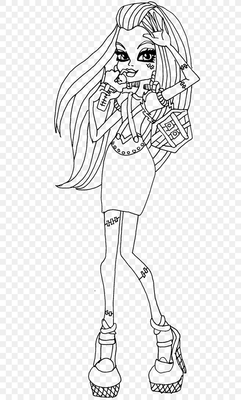 Frankie Stein Coloring Book Monster High Christmas Coloring Pages, PNG