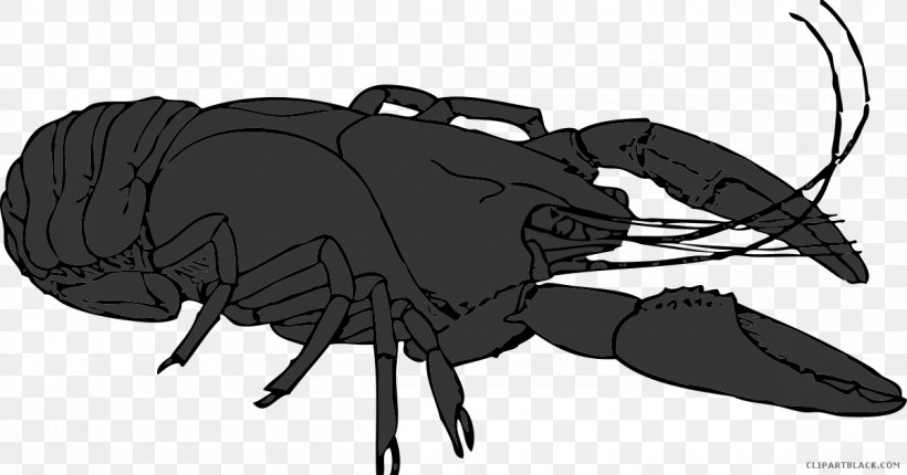 Lobster Clip Art Vector Graphics Crayfish Illustration, PNG, 1200x630px, Lobster, Arthropod, Artwork, Black, Black And White Download Free