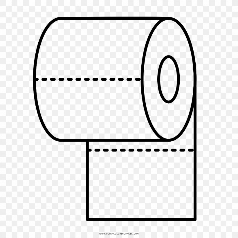 Toilet Paper Drawing Scroll Coloring Book, PNG, 1000x1000px, Paper, Area, Black, Black And White, Book Download Free