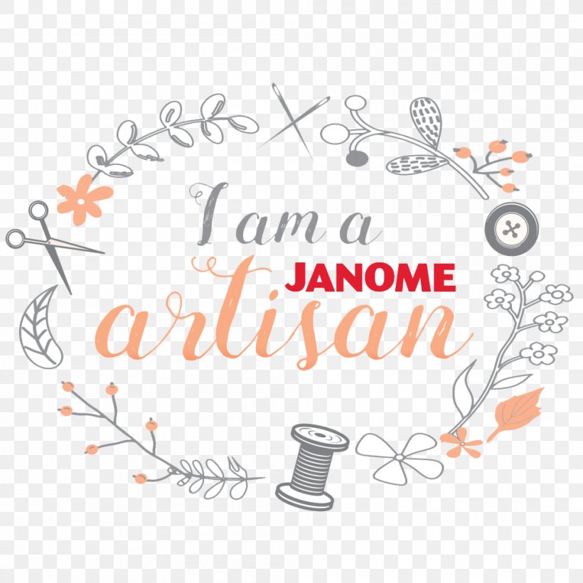 Janome Sewing Machines Knitting Craft, PNG, 1000x1000px, Janome, Area, Art, Blanket Stitch, Brand Download Free