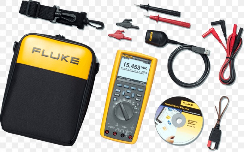 True RMS Converter Fluke Corporation Digital Multimeter Current Clamp, PNG, 900x563px, True Rms Converter, Capacitance, Current Clamp, Digital Multimeter, Electric Current Download Free