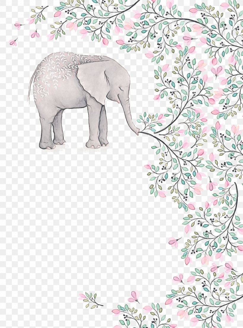 Baby Elephant Cartoon, PNG, 1725x2325px, Gift, African Elephant, Animal Figure, Baby Shower, Canvas Download Free