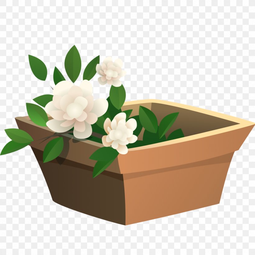 Flowerpot Vector Graphics Design, PNG, 1000x1000px, Flowerpot, Bonsai, Crock, Cut Flowers, Floral Design Download Free