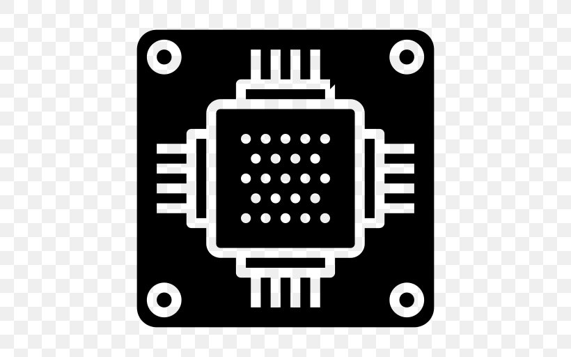 Integrated Circuits & Chips Electronic Circuit Electronics Printed Circuit Board, PNG, 512x512px, Integrated Circuits Chips, Android, Black And White, Computer Hardware, Electronic Circuit Download Free
