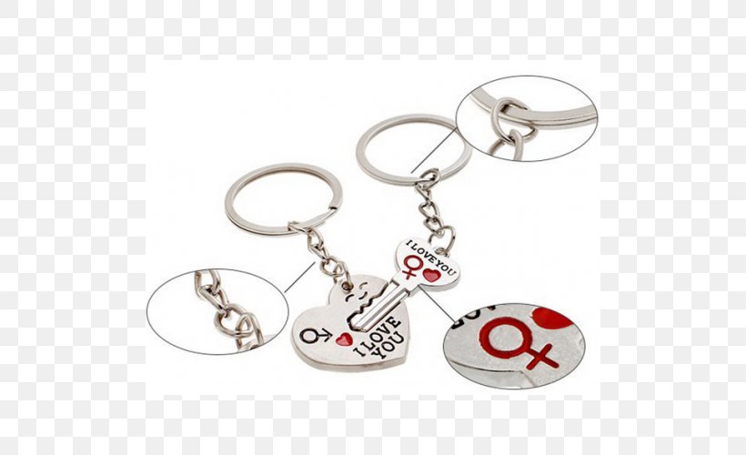 Key Chains Silver Metal Love, PNG, 500x500px, Key Chains, Alloy, Body Jewelry, Chain, Couple Download Free