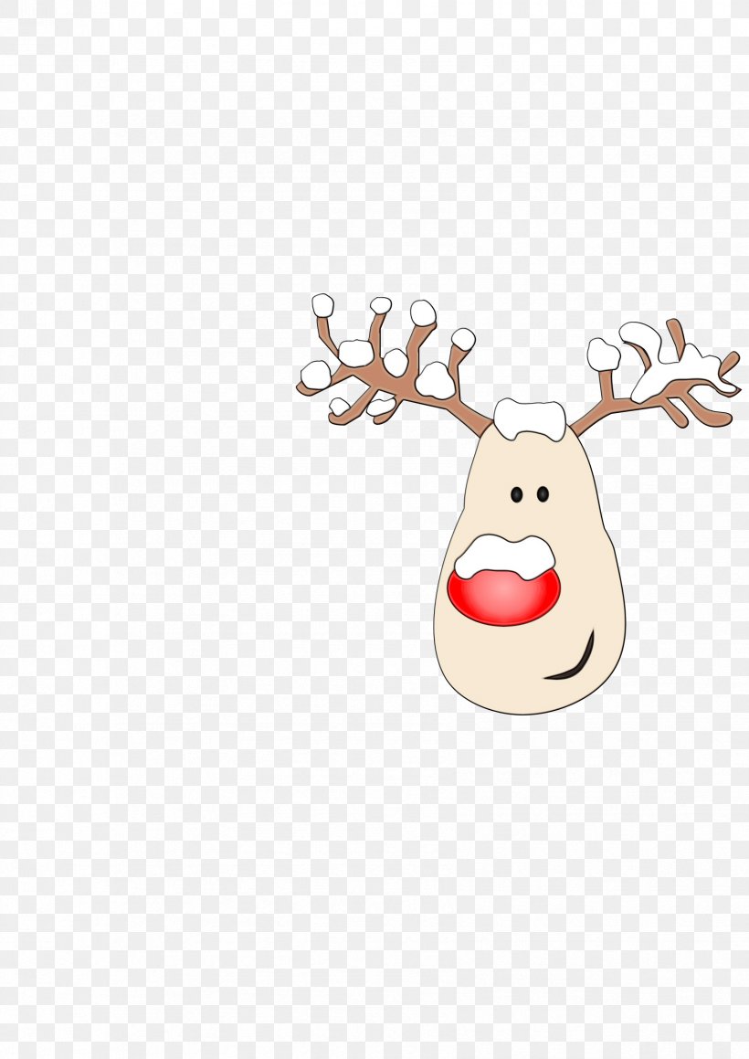 Reindeer, PNG, 1697x2400px, Watercolor, Antler, Cartoon, Character, Character Created By Download Free