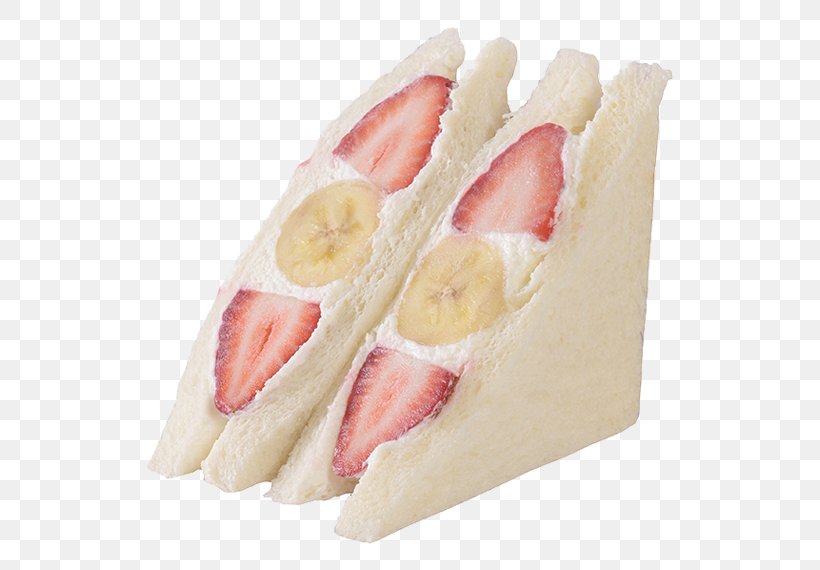 Strawberry Open Sandwich Ice Cream Sundae, PNG, 540x570px, Strawberry, Baking, Banana, Bread, Butter Download Free