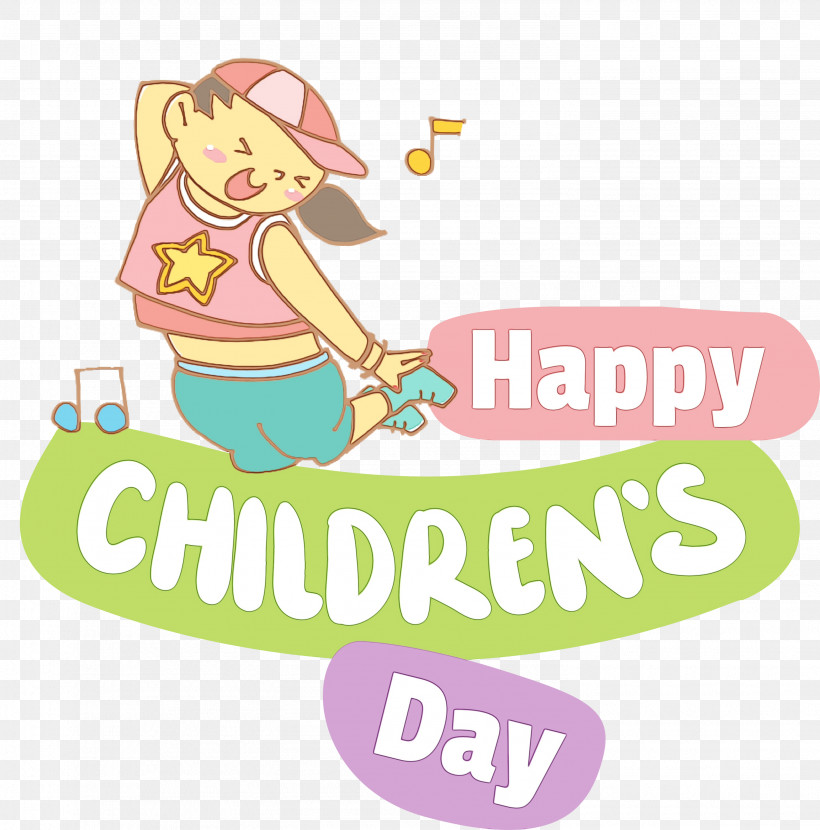 Human Logo Cartoon Pink M Behavior, PNG, 2961x3000px, Childrens Day, Behavior, Cartoon, Character, Happiness Download Free