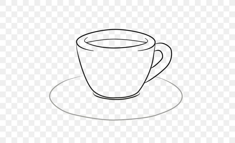 Tableware Saucer Mug Coffee Cup, PNG, 500x500px, Tableware, Artwork, Black And White, Coffee Cup, Cup Download Free