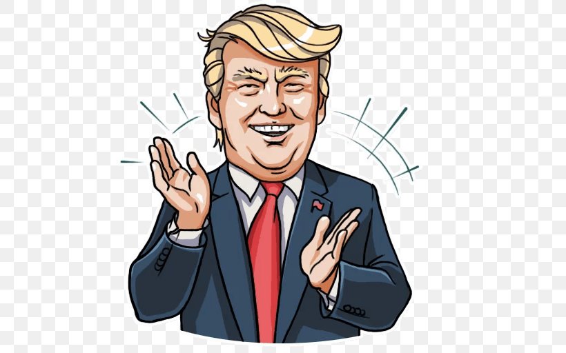 Donald Trump United States Humour Laughter Joke, PNG, 512x512px, Donald Trump, Anecdote, Businessperson, Cartoon, Facial Hair Download Free