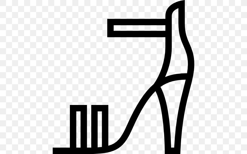 High-heeled Shoe Stiletto Heel, PNG, 512x512px, Shoe, Area, Black, Black And White, Brand Download Free