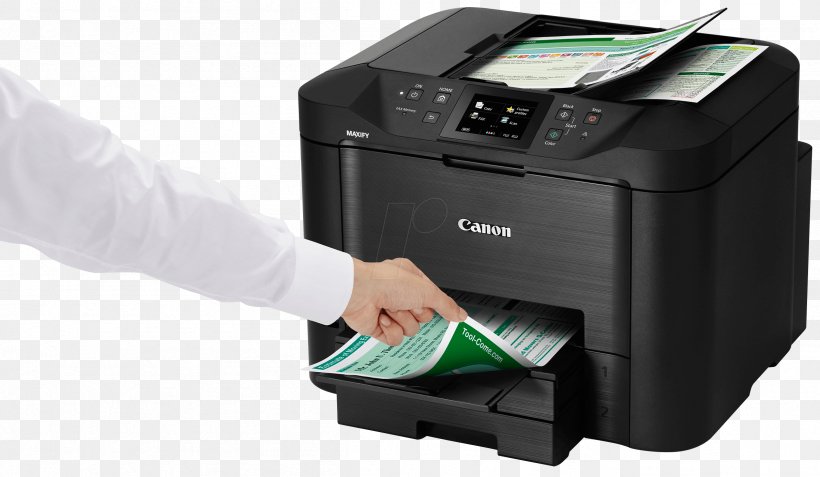Multi-function Printer Inkjet Printing Laser Printing Canon, PNG, 2406x1400px, Multifunction Printer, Camera Accessory, Canon, Computer, Electronic Device Download Free