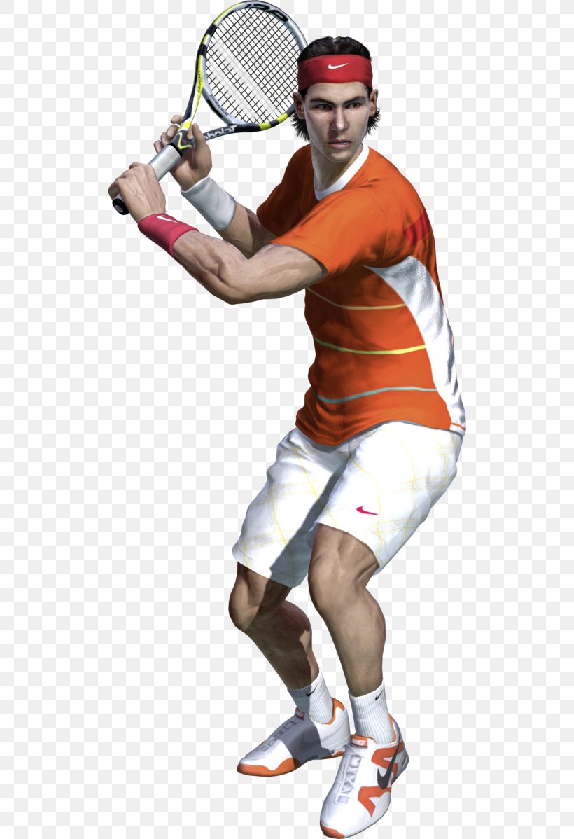 Rafael Nadal Virtua Tennis 4 Top Spin 4 Xbox 360 Wii, PNG, 512x1198px, Rafael Nadal, Ana Ivanovic, Ball, Baseball Equipment, Headgear Download Free