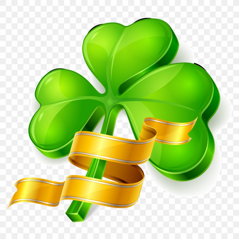 Saint Patricks Day Four-leaf Clover Shamrock, PNG, 976x976px, Saint Patricks Day, Clover, Fourleaf Clover, Green, Holiday Download Free
