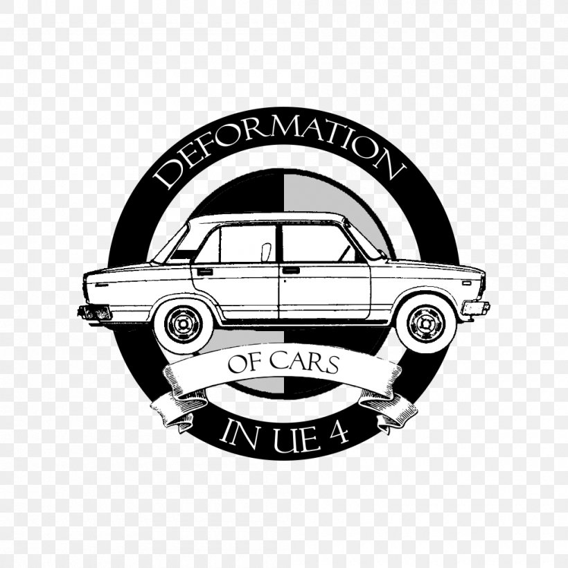 Vintage Car Lada Riva Compact Car, PNG, 1000x1000px, Car, Automotive Design, Black And White, Brand, Classic Car Download Free