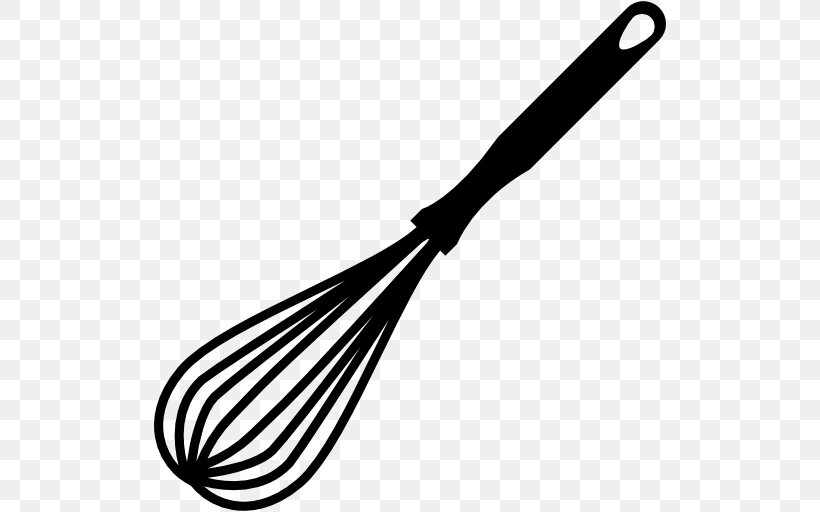 Whisk Kitchen Utensil Mixer Clip Art, PNG, 512x512px, Whisk, Black And White, Cooking, Drawing, Kitchen Download Free