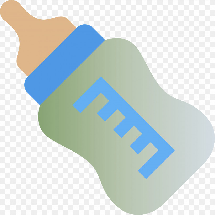 Baby Bottle, PNG, 3000x3000px, Baby Bottle, Blue, Hand, Turquoise, Water Bottle Download Free