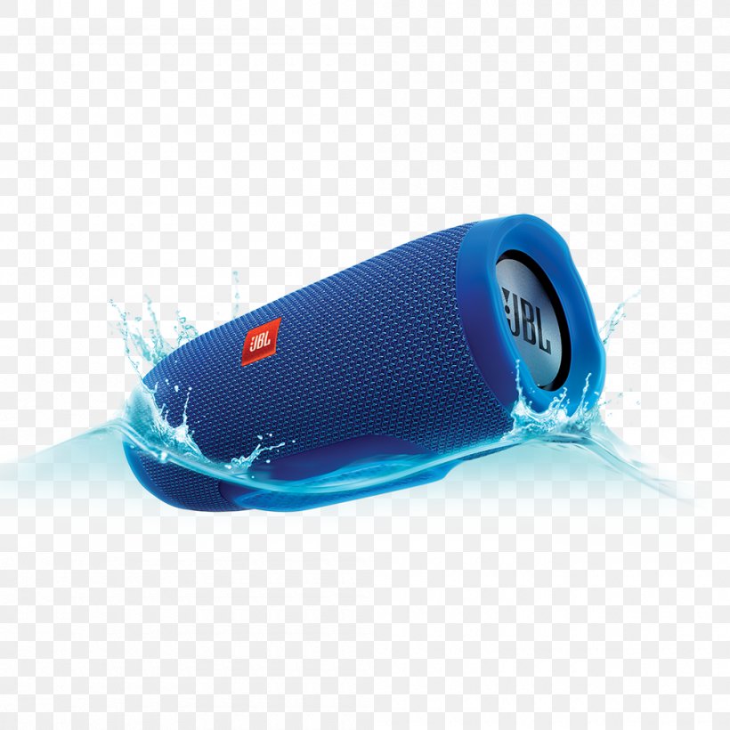 JBL Charge 3 Wireless Speaker Loudspeaker Bluetooth, PNG, 1000x1000px, Jbl Charge 3, Aqua, Blue, Bluetooth, Cobalt Blue Download Free