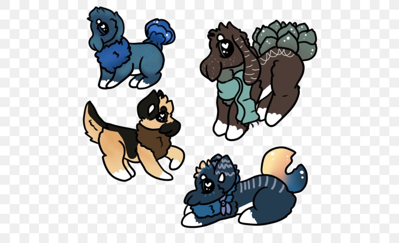 Puppy Dog Breed Cat Mammal, PNG, 500x500px, Puppy, Art, Breed, Carnivoran, Cartoon Download Free