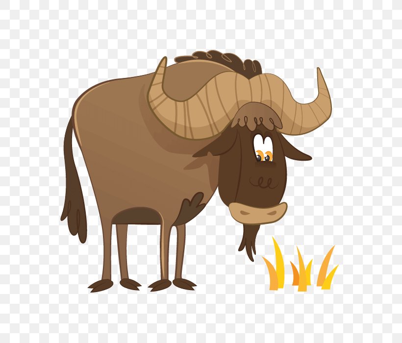Sticker Wildebeest Drawing Clip Art, PNG, 700x700px, Sticker, Bull, Cartoon, Cattle Like Mammal, Child Download Free