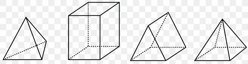Triangle Area Triangular Prism Pyramid, PNG, 2024x526px, Triangle, Area, Black And White, Diagram, Drawing Download Free
