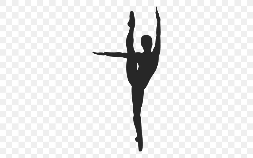 Ballet Dancer Silhouette Sticker, PNG, 512x512px, Watercolor, Cartoon, Flower, Frame, Heart Download Free