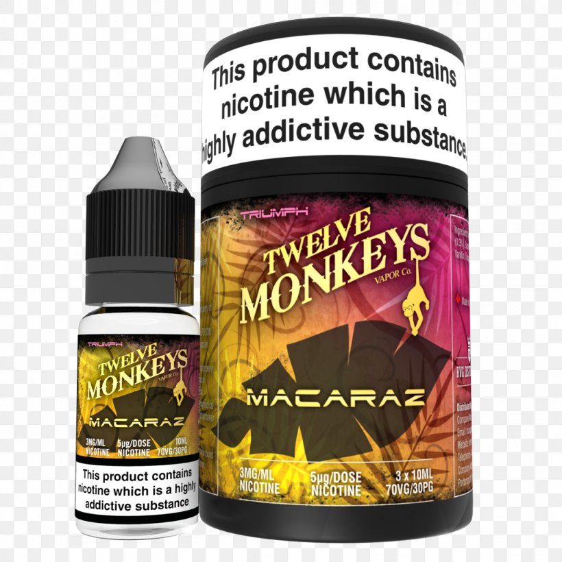 Electronic Cigarette Aerosol And Liquid Nicotine Vapor, PNG, 1024x1024px, 12 Monkeys, Liquid, Aroma, Electronic Cigarette, Flavor Download Free