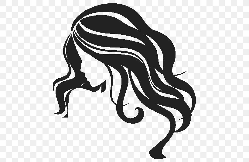 Hair Silhouette Clip Art, PNG, 495x532px, Hair, Art, Beauty Parlour, Black And White, Black Hair Download Free