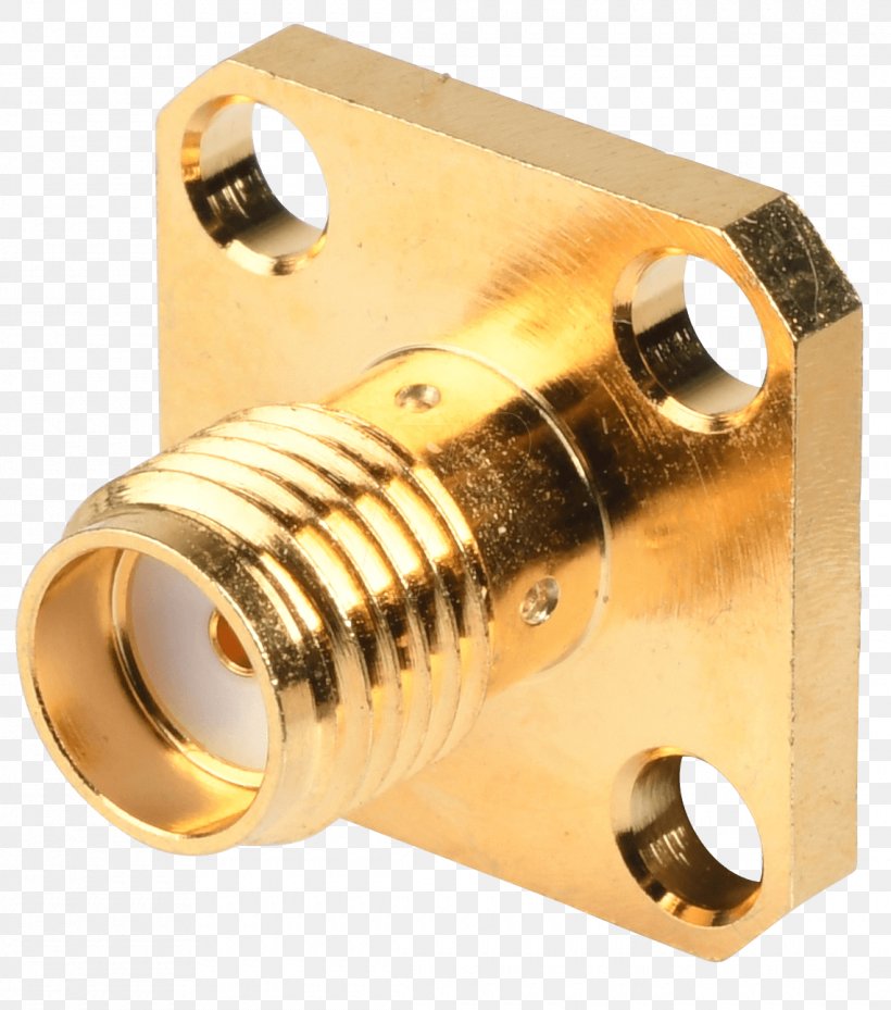 SMA Connector Electrical Connector 01504 Ohm Receptacle, PNG, 1140x1292px, Sma Connector, Brass, Electrical Connector, Flange, Hardware Download Free