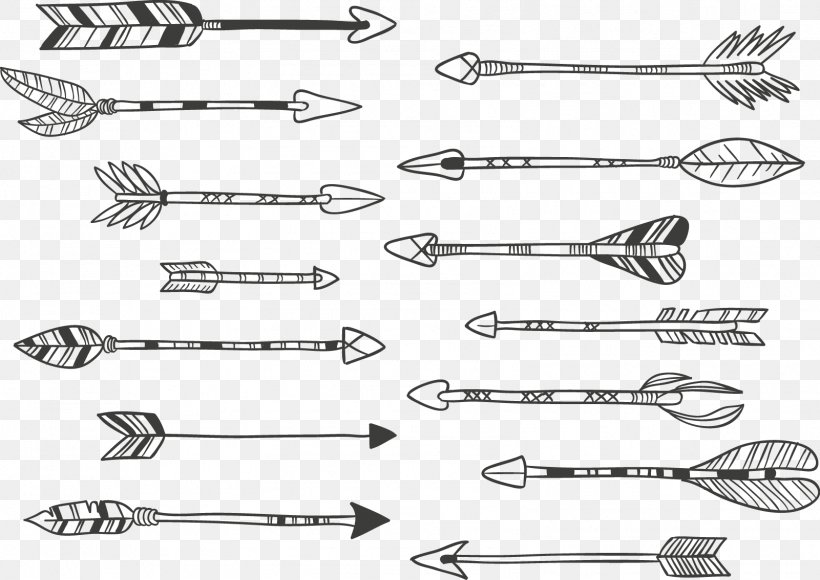 Arrow Calligraphy Drawing Clip Art, PNG, 1601x1134px, Calligraphy, Black And White, Body Jewelry, Diagram, Door Handle Download Free
