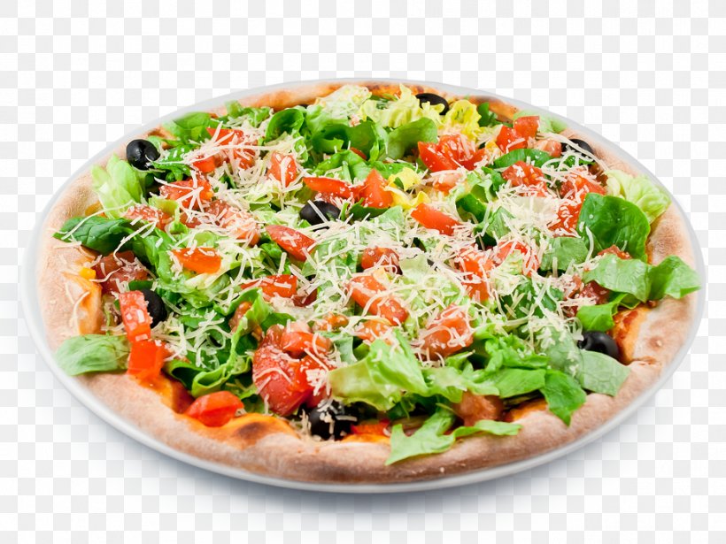 California-style Pizza Sicilian Pizza Vegetarian Cuisine Pizzaiole, PNG, 933x700px, Californiastyle Pizza, Bielbienne, Caesar Salad, California Style Pizza, Cheese Download Free