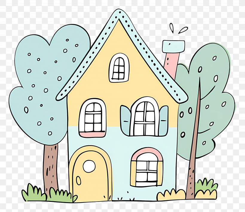 Doodle House - Small Cute Doodle House PNG