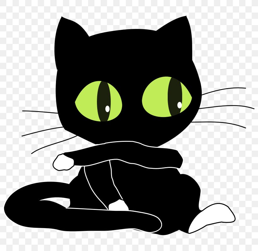 Felix The Cat Kitten Black Cat Clip Art, PNG, 800x800px, Cat, Animation, Black, Black And White, Black Cat Download Free