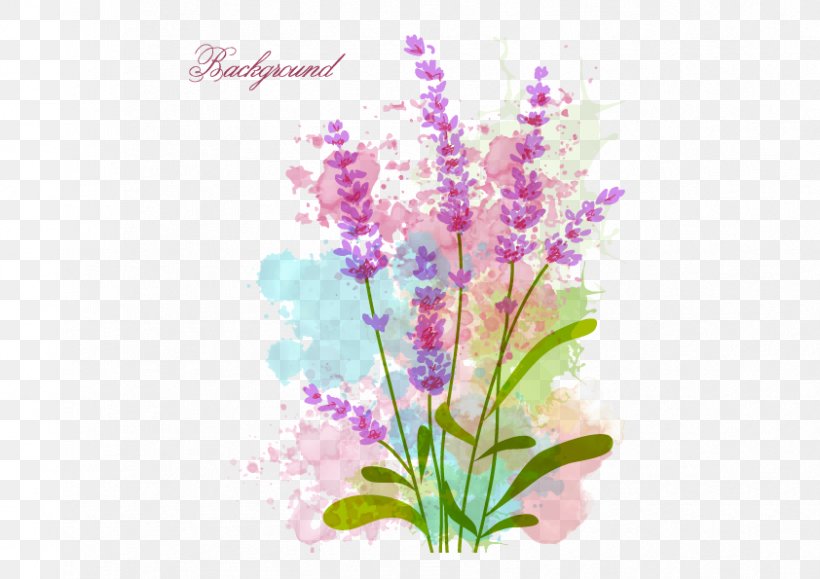 Watercolor Flowers Vector Material, PNG, 842x595px, Watercolour Flowers, Artificial Flower, Blossom, Branch, Cut Flowers Download Free
