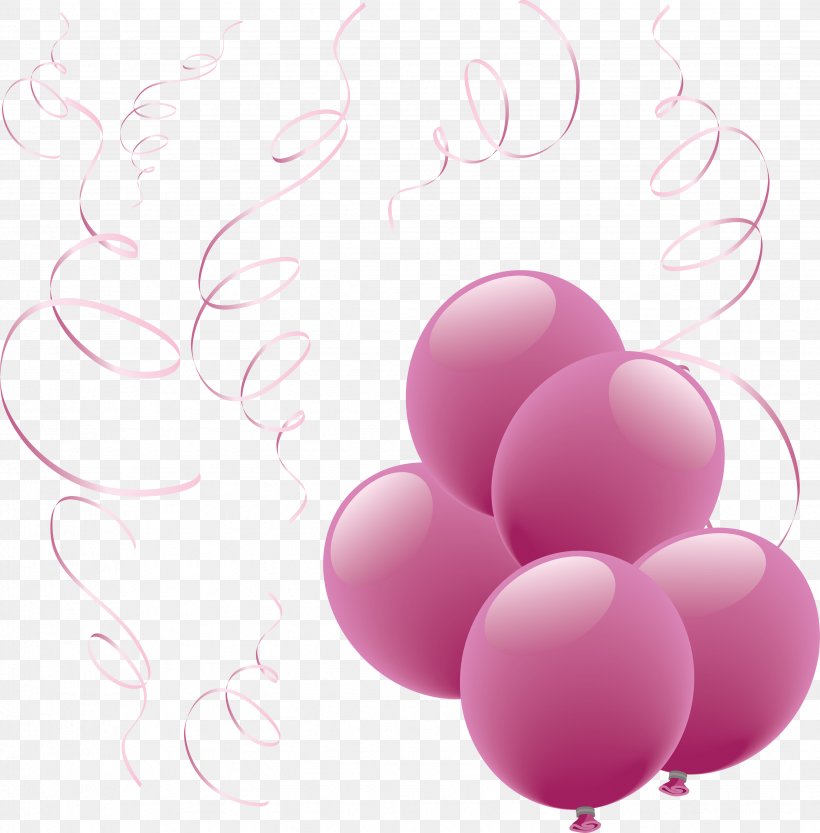 Balloon Clip Art, PNG, 3466x3523px, Balloon, Blog, Color, Heart, Magenta Download Free