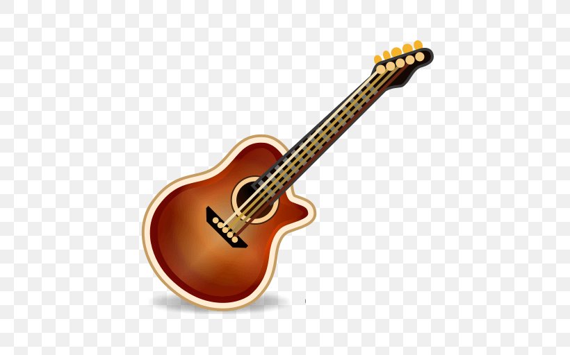 Acoustic Guitar Musical Instruments Ukulele Emoji, PNG, 512x512px, Guitar, Acoustic Electric Guitar, Acoustic Guitar, Acousticelectric Guitar, Bass Guitar Download Free