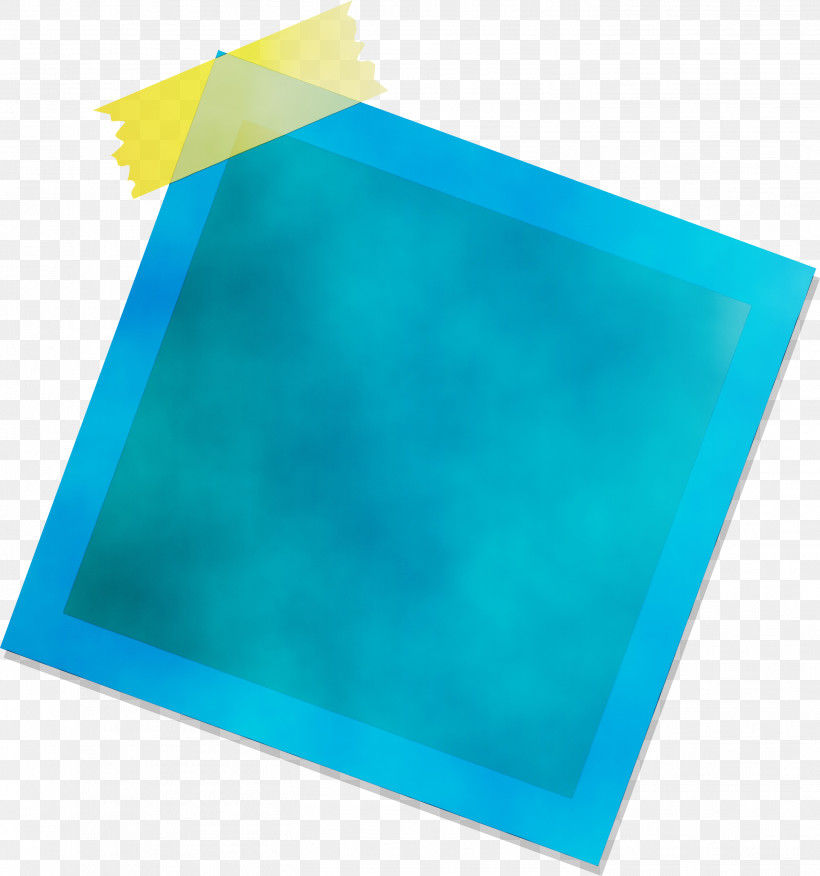Angle Rectangle M Turquoise Rectangle, PNG, 2808x3000px, Polaroid Photo Frame, Angle, Paint, Photo Frame, Rectangle Download Free
