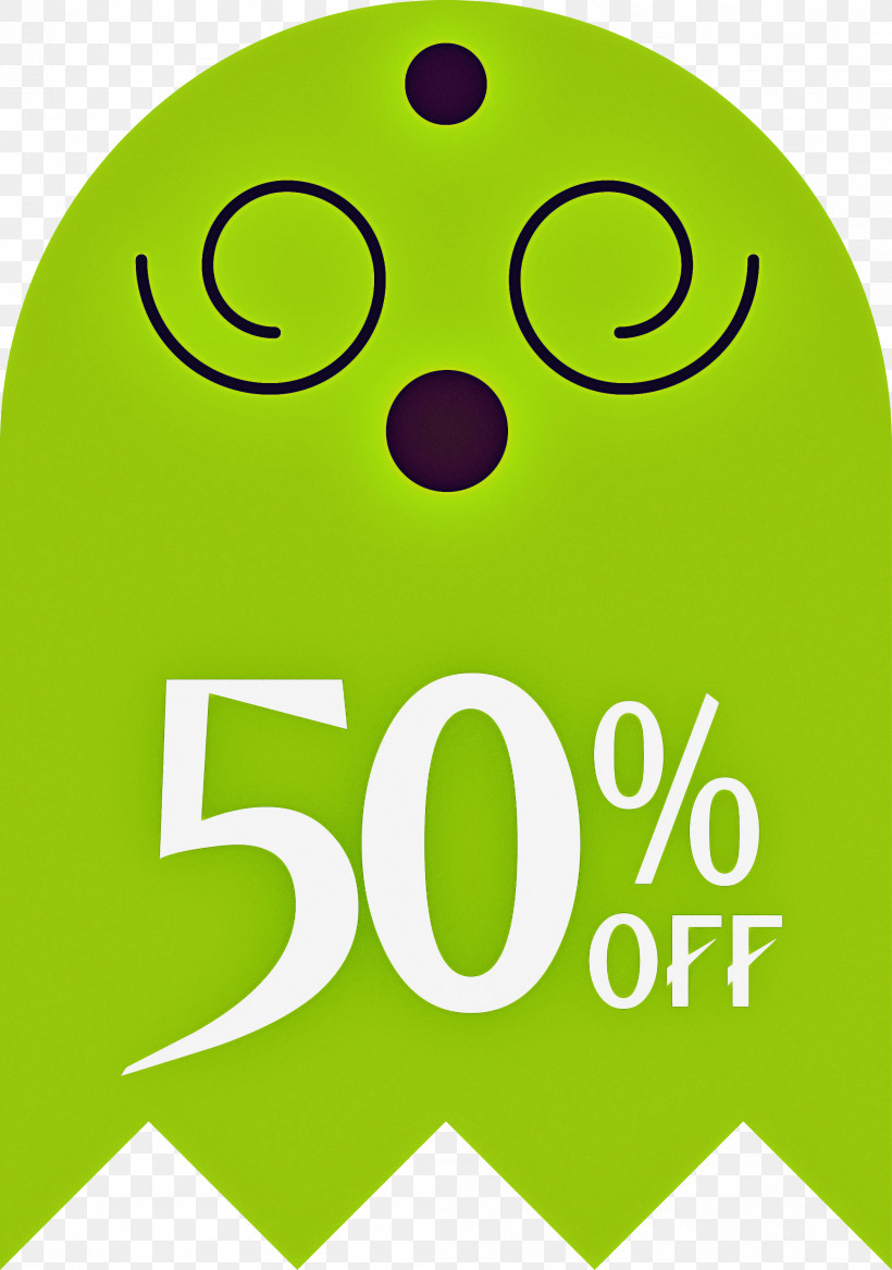 Halloween Discount Halloween Sales 50% Off, PNG, 2107x3000px, 50 Discount, 50 Off, Halloween Discount, Area, Green Download Free