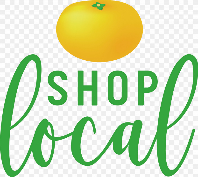 SHOP LOCAL, PNG, 3000x2683px, Shop Local, Fruit, Geometry, Green, Happiness Download Free